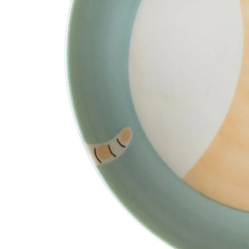 Ceramic Pig Cat Graphic Plates Cat food dishes Plates Whimsical